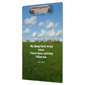 Porte-bloc verset de la Bible, Jean 10:27, Mon mouton... (Gauche)