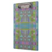 Porte-bloc Vert bleu violet géométrique (Gauche)