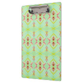 Porte-bloc Vert cyan avec floral (Gauche)