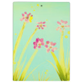 Porte-bloc Vert cyan avec floral (Dos)
