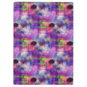 Porte-bloc Vert de conception, aquarelle pourpre de texture (Dos)