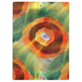 Porte-bloc vert de l'eau d'abrégé sur texture d'art, orange, (Dos)