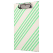 Porte-bloc Vert et beige cinq rayures motif (Gauche)