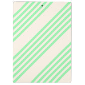 Porte-bloc Vert et beige cinq rayures motif (Dos)