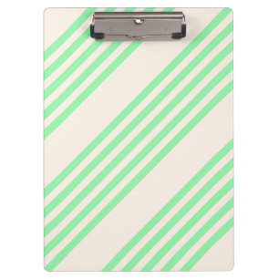 Porte-bloc Vert et beige cinq rayures motif