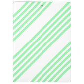 Porte-bloc Vert et blanc cinq bandes motif (Dos)