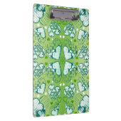 Porte-bloc Vert et blanc Whimsical Romantique Coeurs motif (Swatch)