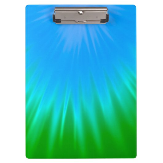 Porte-bloc Vert et bleu Abstrait (Devant)