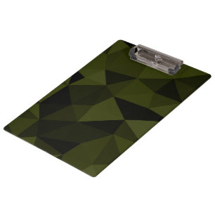 Porte-bloc Vert foncé de l'armée noir motif de maille géométr