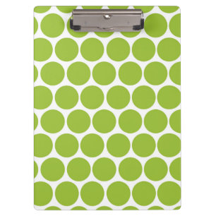 PORTE-BLOC VERT LIMPIQUE MODERNE, POIS BLANCS