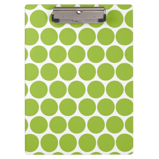 PORTE-BLOC VERT LIMPIQUE MODERNE, POIS BLANCS (Devant)