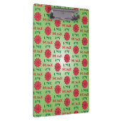 Porte-bloc Vert moderne et rouge Amour, Paix, Joie citation (Swatch)