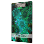 Porte-bloc Vert moderne fleuri (Gauche)