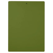Porte-bloc Vert olive | Monogramme Moderne (Dos)