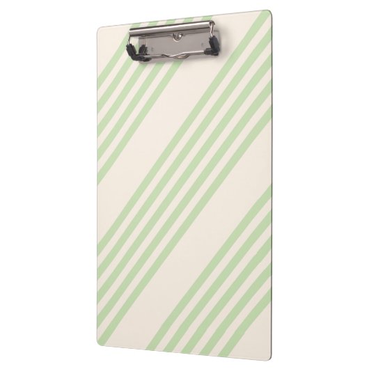 Porte-bloc Vert pâle et beige cinq rayures motif (Gauche)