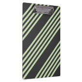 Porte-bloc Vert pâle et charbon cinq bandes motif (Swatch)