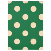 Porte-bloc Vert sur crème (Dos)