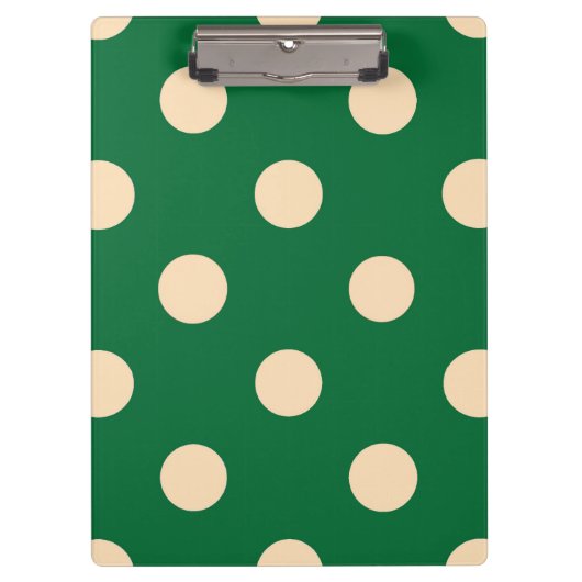 Porte-bloc Vert sur crème (Devant)