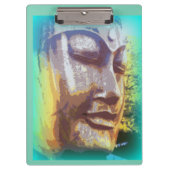 Porte-bloc vert visage bouddha (Devant)