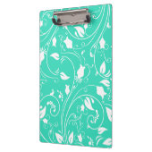 Porte-bloc Verte À La Menthe, Flore Blanche; Fleurs (Gauche)