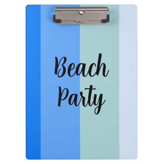 Porte-bloc Vibes De Plage, Bleues (Devant)