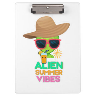 Porte-bloc Vibes de vacances d'été Alien Cool