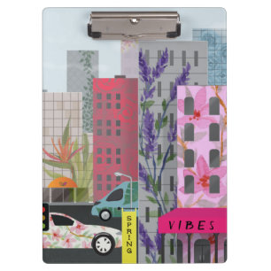 Porte-bloc Vibrations de la ville printanière Art urbain fl
