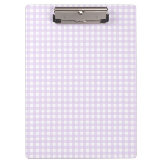Porte-bloc Vichy rose et blanc (Devant)