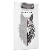 Porte-bloc Vie du professionnel | Loup blanc avant | Dos loup (Swatch)