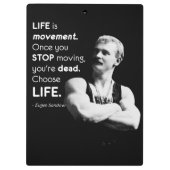 Porte-bloc Vie - Eugen Sandow Bodybuilding Motivation (Dos)