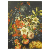 Porte-bloc Vie morte avec fleurs et fruits (Dos)