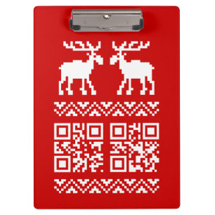 Porte-bloc Vilain Sweater QR Code Bonne année!