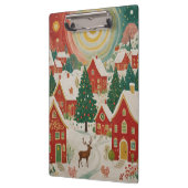 Porte-bloc Village de Noël (Gauche)