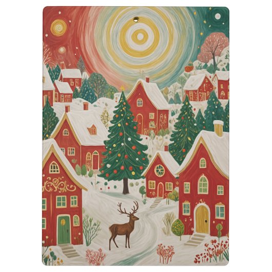 Porte-bloc Village de Noël (Dos)