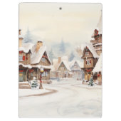 Porte-bloc Village le jour de Noël (Dos)