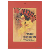 Porte-bloc Vin de versement de fille de danse de Vin Mariani (Dos)