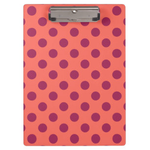 Porte-bloc Vin rouge et corail vivant pois