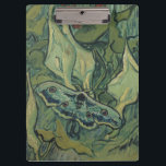 Porte-bloc Vincent van Gogh - Grand Moth Peacock<br><div class="desc">Great Peacock Moth (1889) de Vincent van Gogh est une peinture naturelle de post impressionnisme-nature vintage de beaux-arts. Un insecte, l'Empereur Moth, dans un jardin de printemps avec des fleurs de Calla Lily et d'autres plantes. Van Gogh l'a appelé une "teigne de mort" et a peint un crâne à l'arrière...</div>