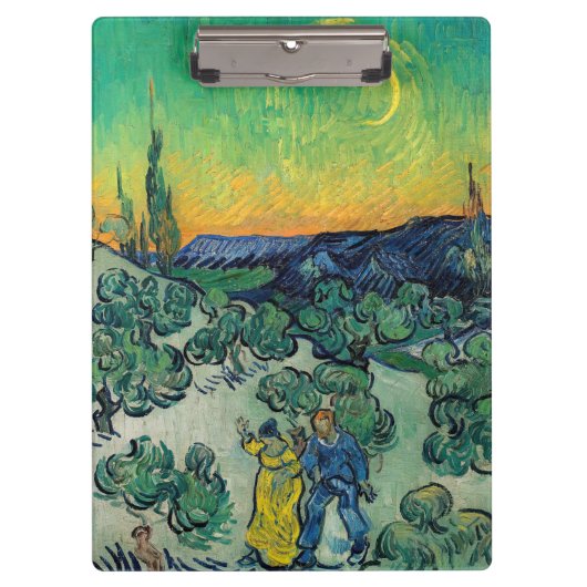 Porte-bloc Vincent van Gogh - Paysage Lune avec couple (Devant)