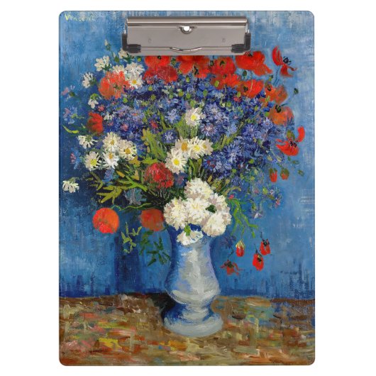 Porte-bloc Vincent van Gogh - Vase avec Cornflowers & Poppies (Devant)