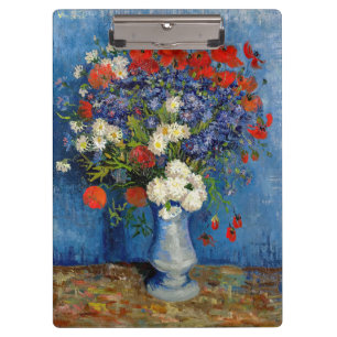 Porte-bloc Vincent van Gogh - Vase avec des Bleuets & Coqueli