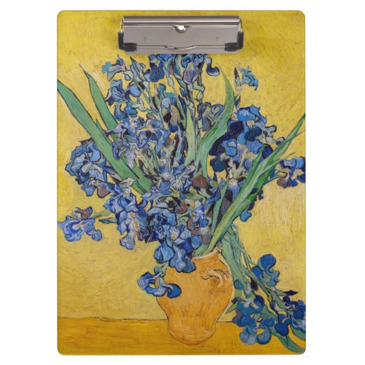 Porte-bloc Vincent van Gogh - Vase avec iris (Devant)