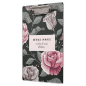 Porte-bloc Vintage florale noire (Gauche)