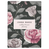 Porte-bloc Vintage florale noire (Dos)