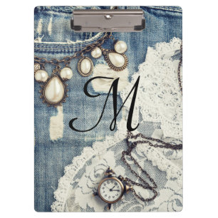 Porte-bloc Vintage Jeans Victoria Monogram Première Cliboard