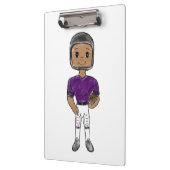 Porte-bloc vintage retro football player (Gauche)