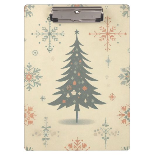 Porte-bloc Vintage/rétro moderne Noël/hiver (Devant)