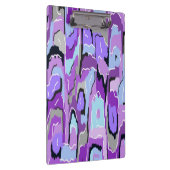 Porte-bloc Violet Abstrait avec bleu et noir (Swatch)