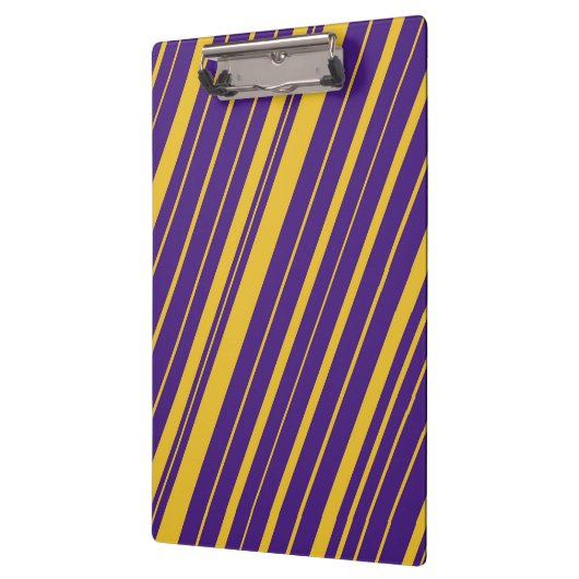 Porte-bloc Violet et rayures diagonales jaunes (Gauche)