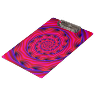 Porte-bloc Violet et spirale bleue
